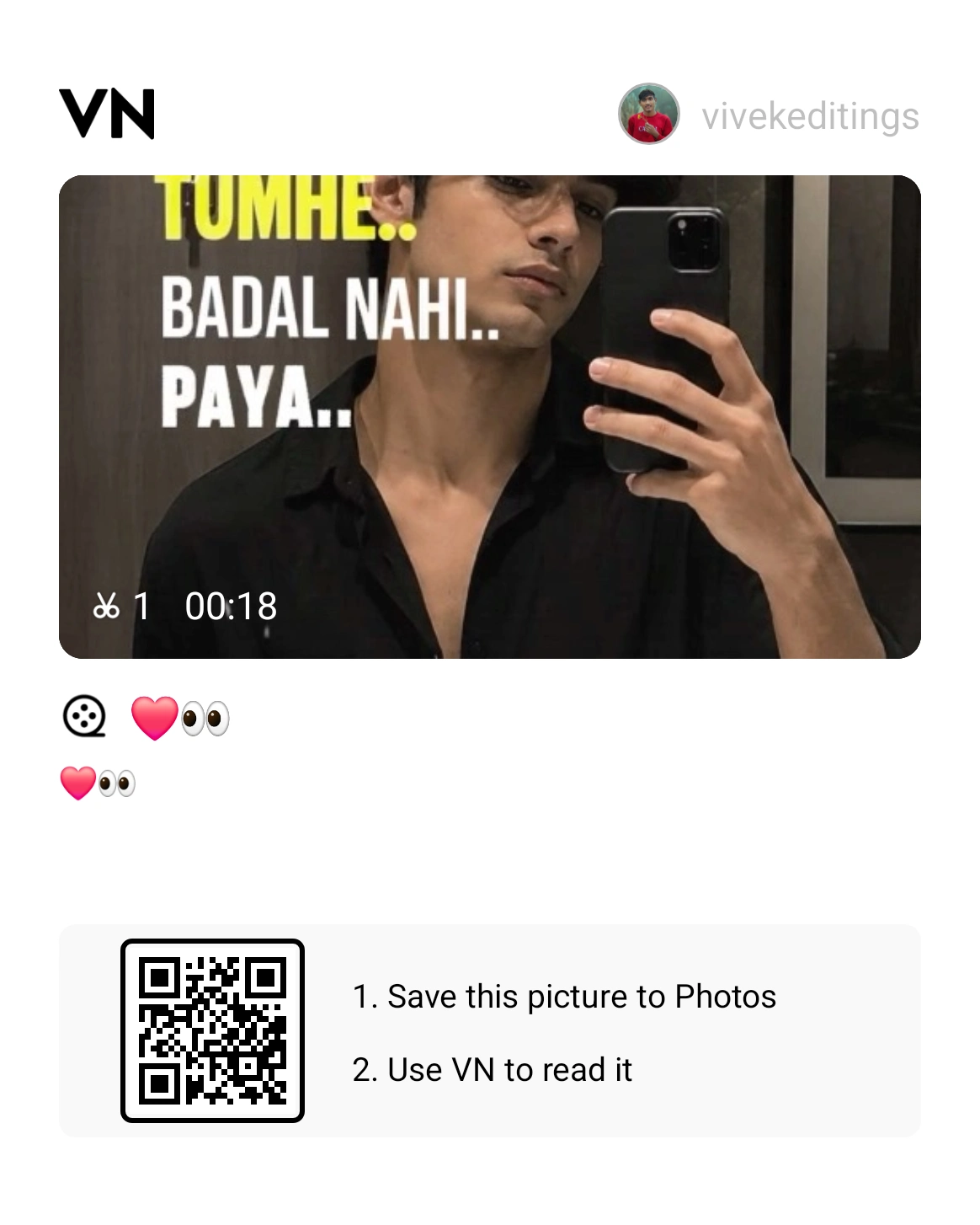 Mai Tumhe Badal Nahi Paya VN Template Code