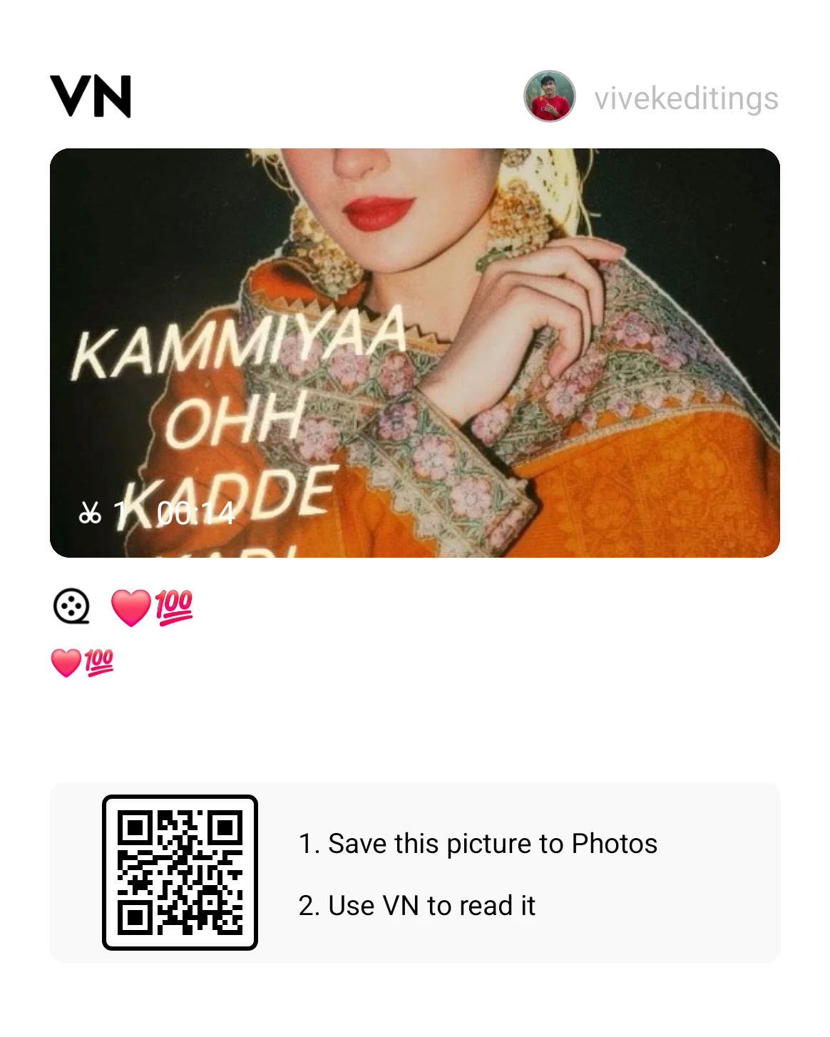 Kammiyaa Ohh Kadde Kadi VN Template Code