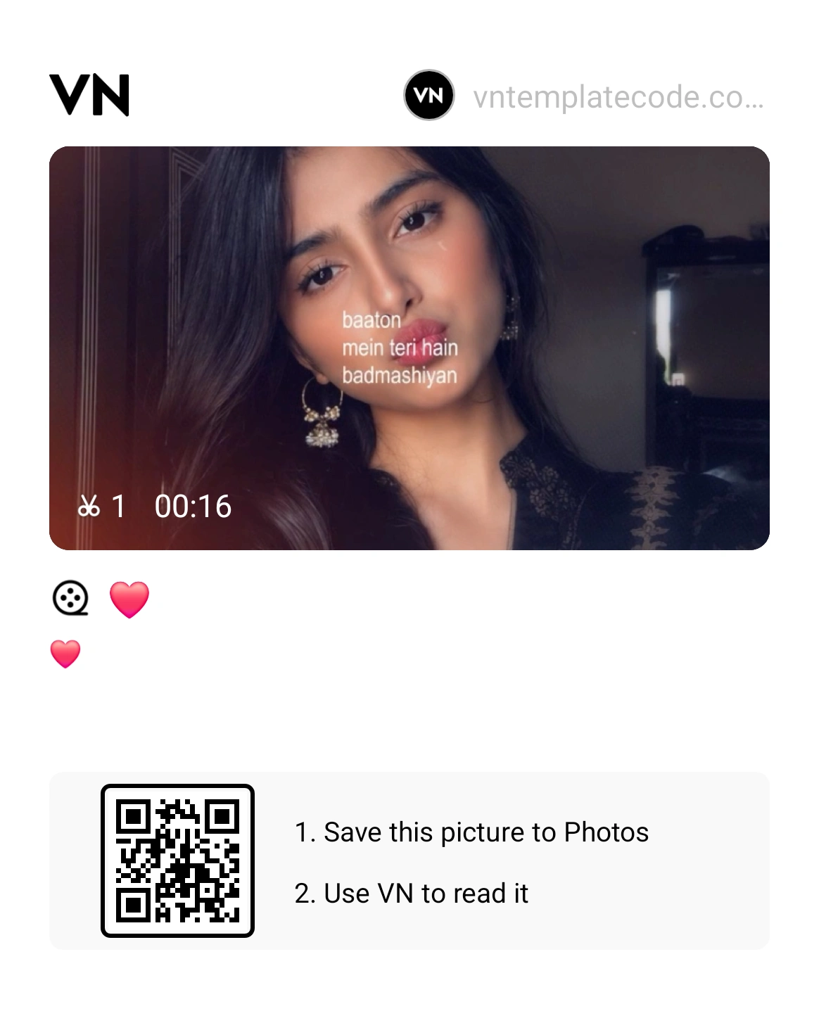 Hua Hain Aaj Pehli Baar VN Template Code