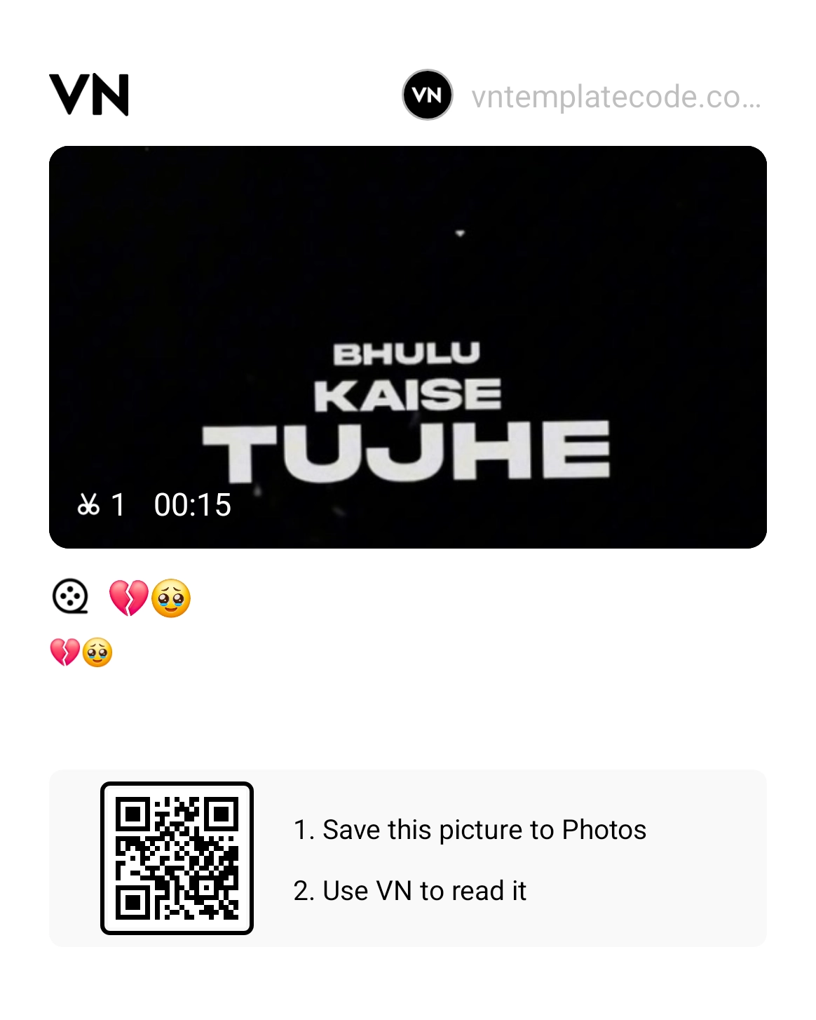 Bekhayali VN Template Code