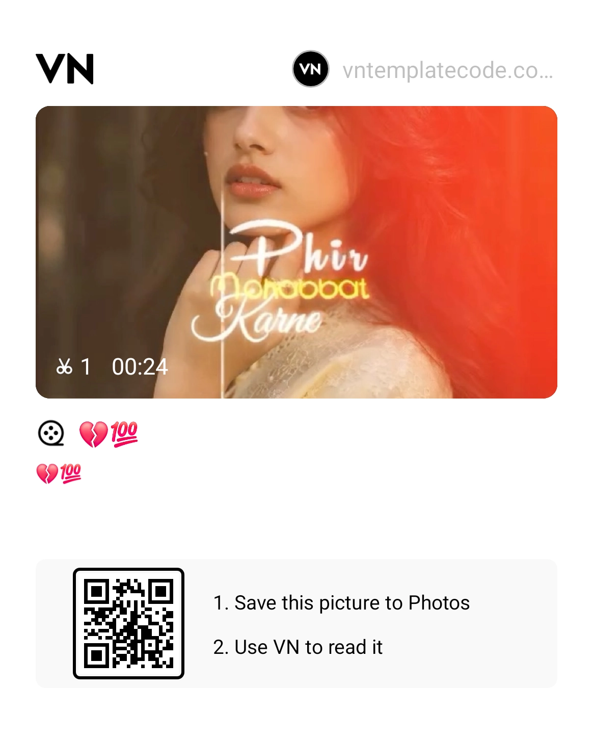 Phir Mohabbat VN Template Code