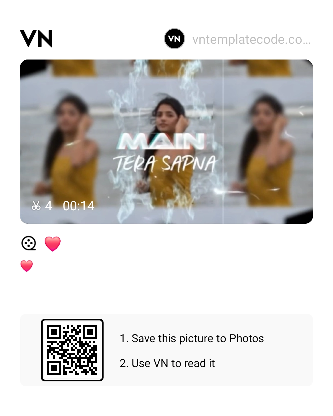 Saiyaara Song VN Template Code 2