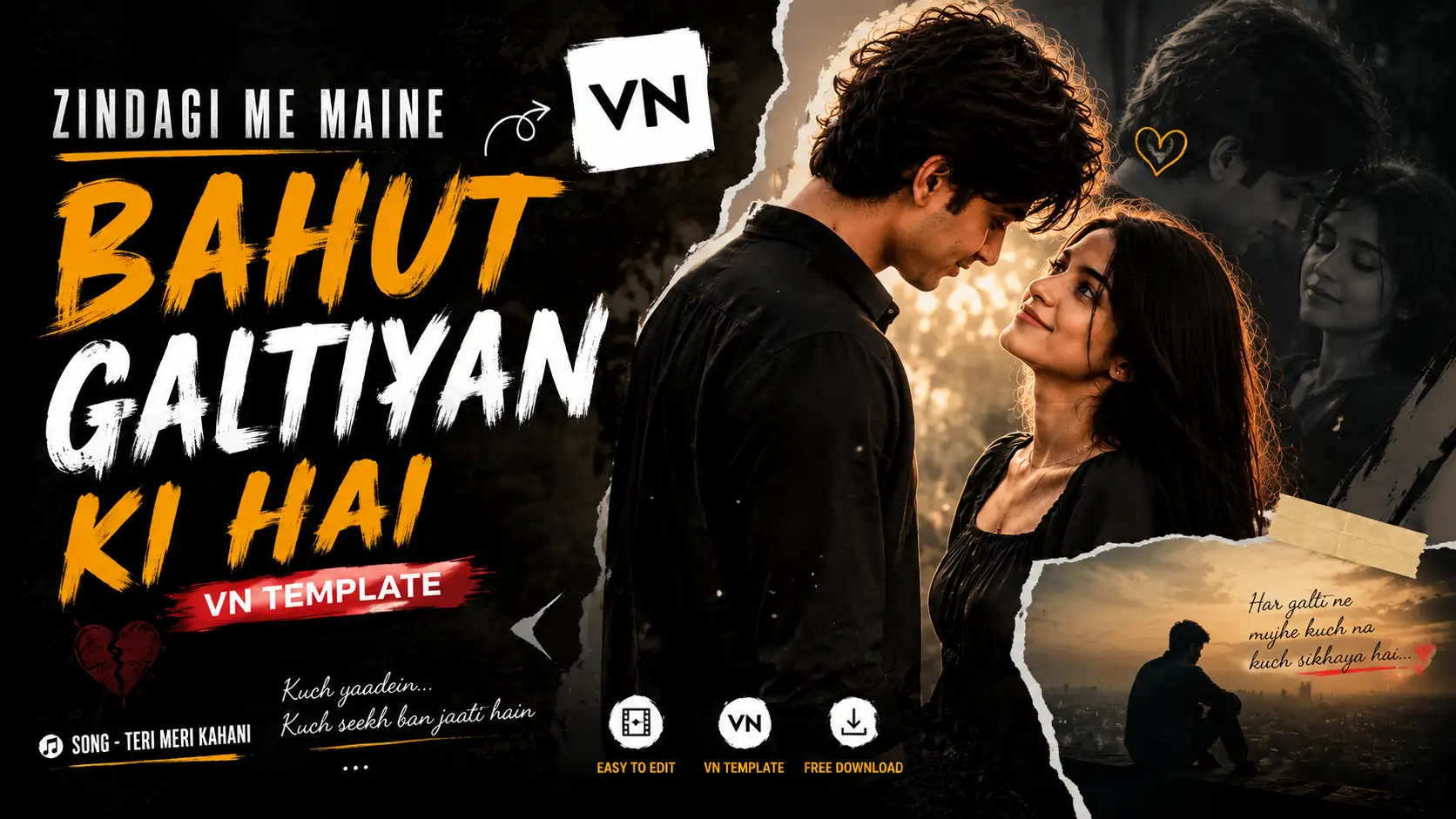 Bahut Galtiyan Ki Hai VN Template