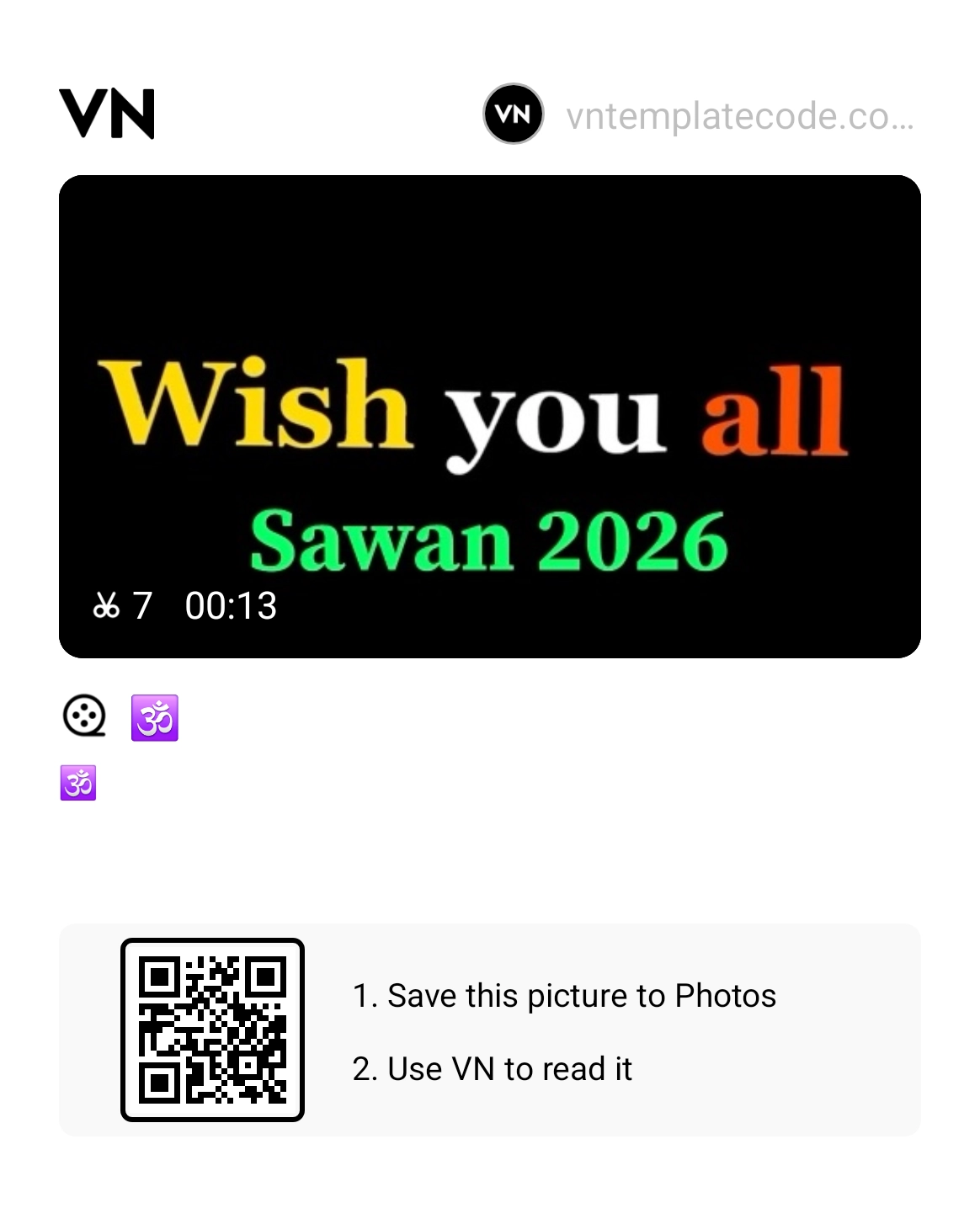 Sawan Special VN Template Code 2