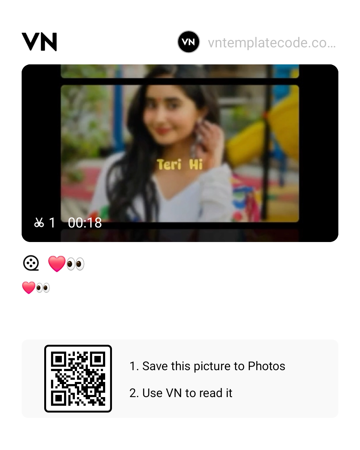 Tera Fitoor VN Template Code 3