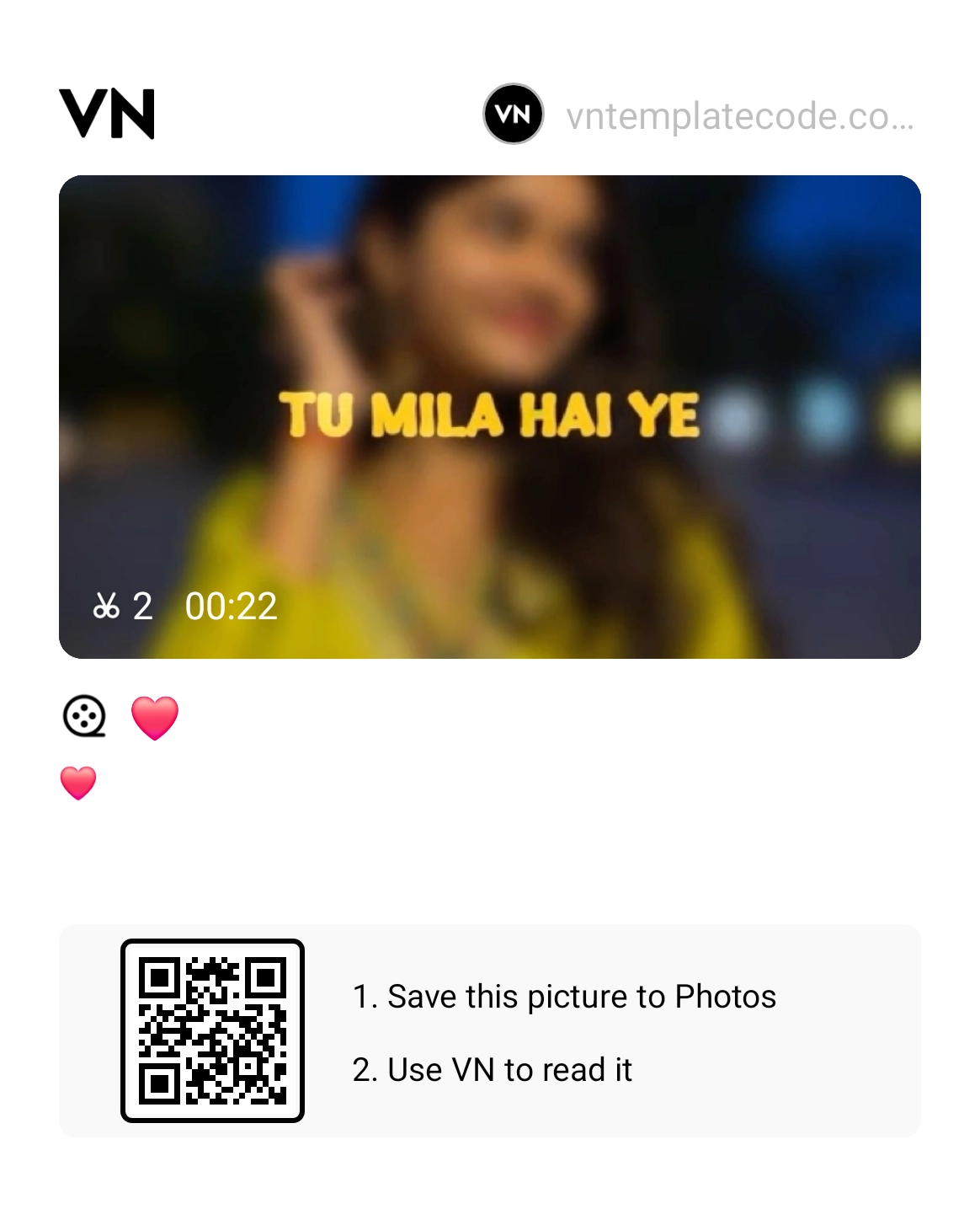 Teri Nazron Ka Dil Pe Hua Hai Asar VN Template Code