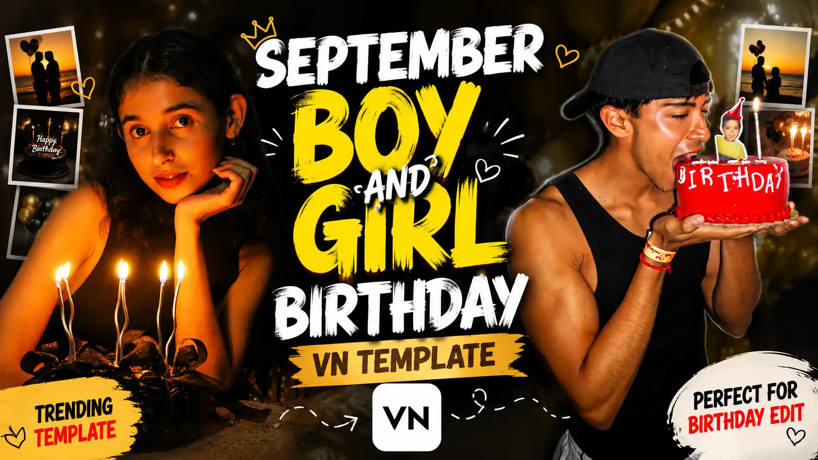 September Boy And Girl Birthday VN Template