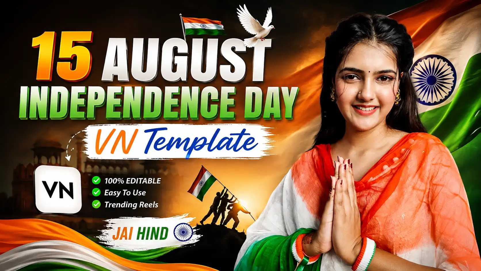 15 August Independence Day VN Template