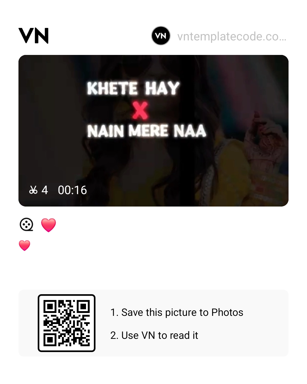 Mere Kaan Mein Hai Jo Bali VN Template Code
