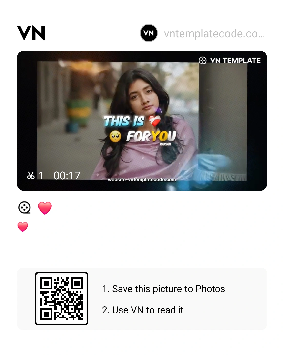Duniyaa VN Template Code