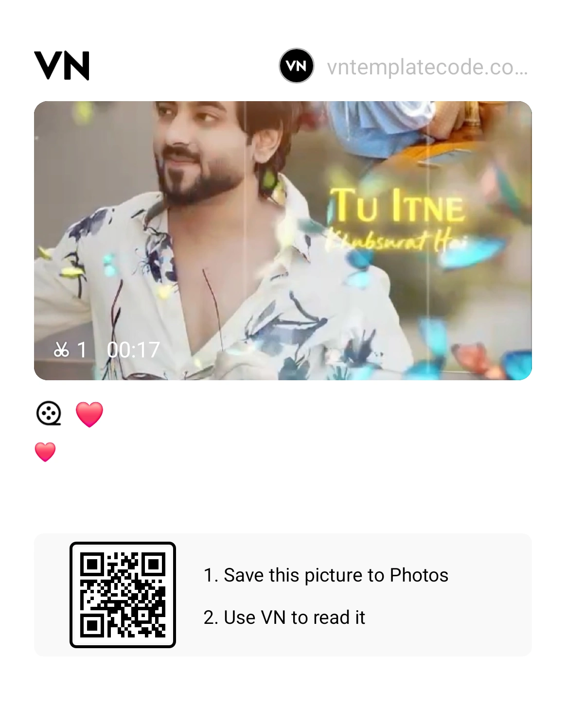 Tu Itni Khoobsurat Hai VN Template Code