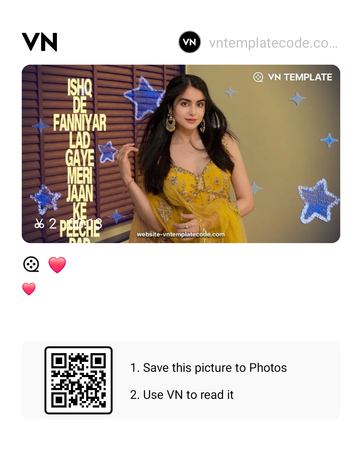 Ishq De Fanniyar VN Template Code 2