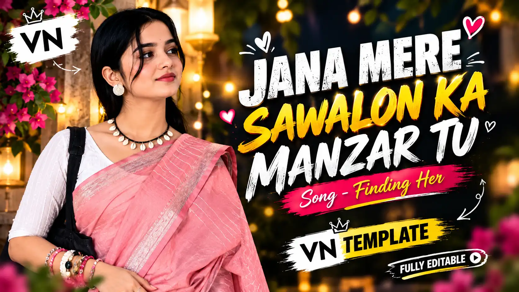 Jana Mere Sawalon Ka Manzar Tu VN Template