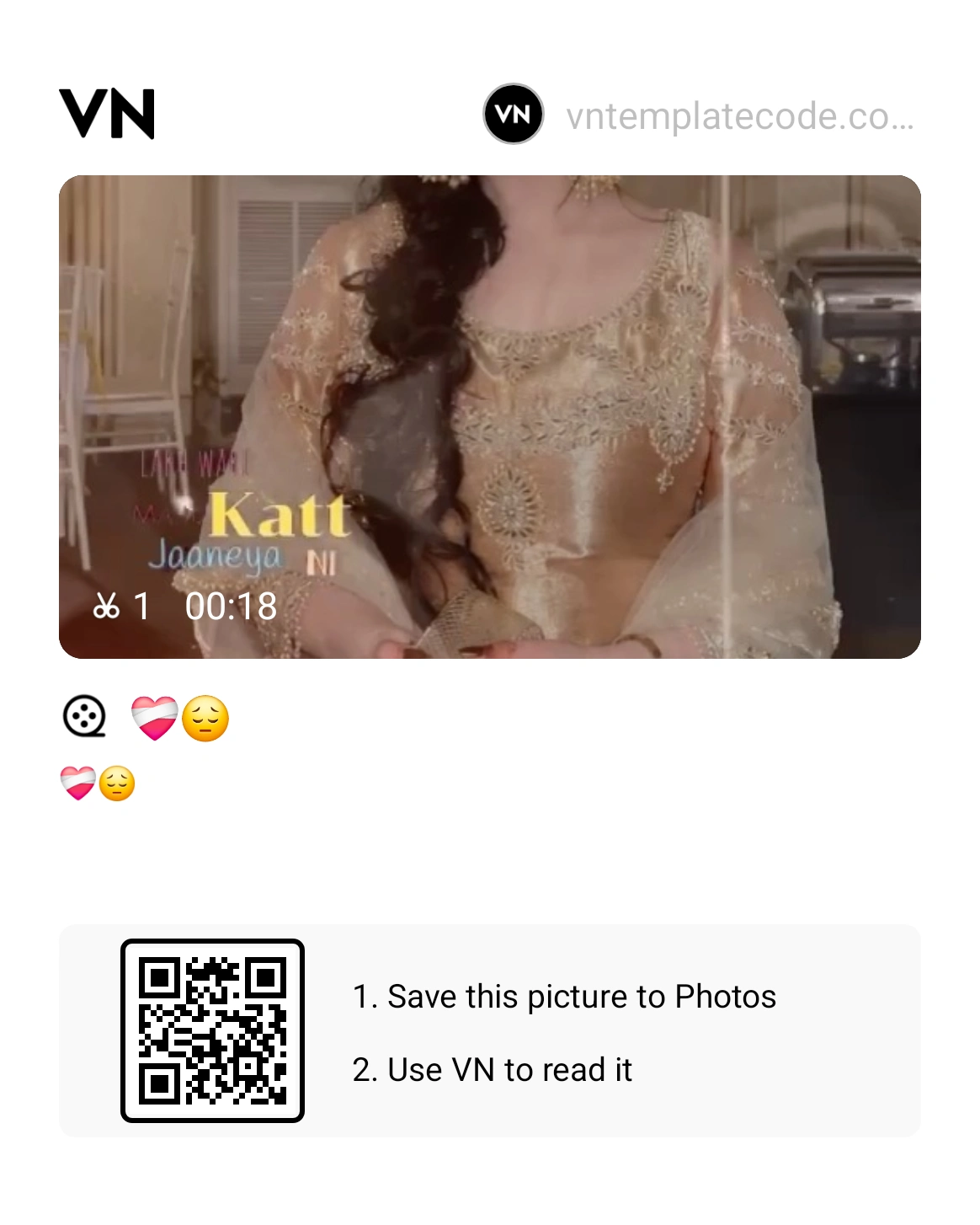 Jee Karda Song VN Template Code 2